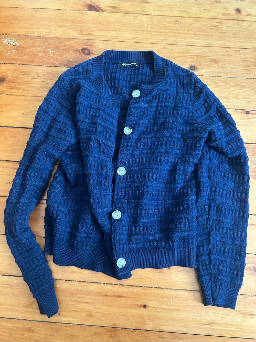 ☀️3/$25 Prettygarden blue knit cardigan cotton small
